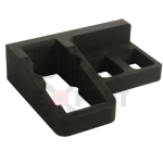 Uchwyt Magnetyczny na Pistolet i 2 Magazynki 9mm .45ACP .22LR prawy/lewy